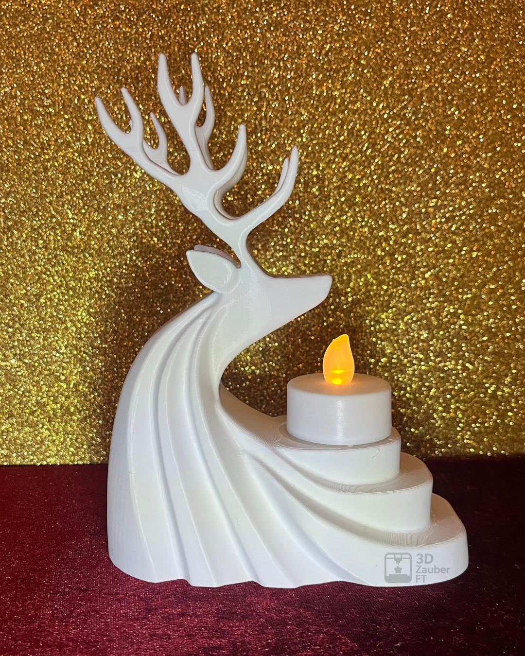 Eleganter Gleitform-Hirsch als Deko