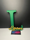 Personalisierter 3D-Buchstabe mit Namen L