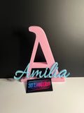 Personalisierter 3D-Buchstabe mit Namen A