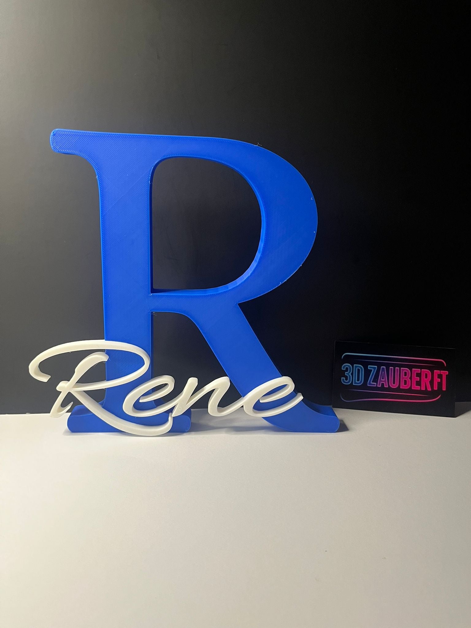 Personalisierter 3D-Buchstabe mit Namen R