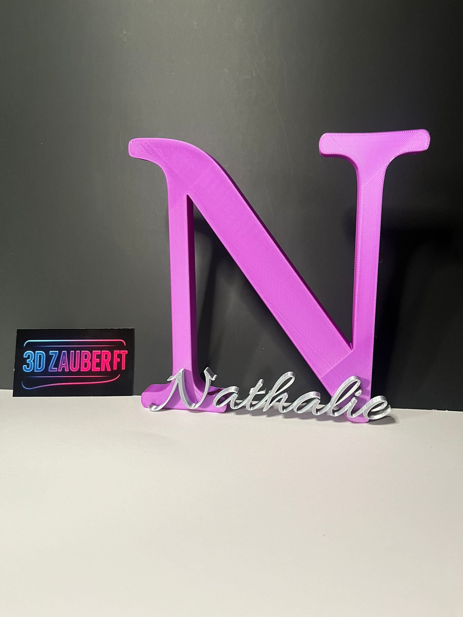 Personalisierter 3D-Buchstabe mit Namen N