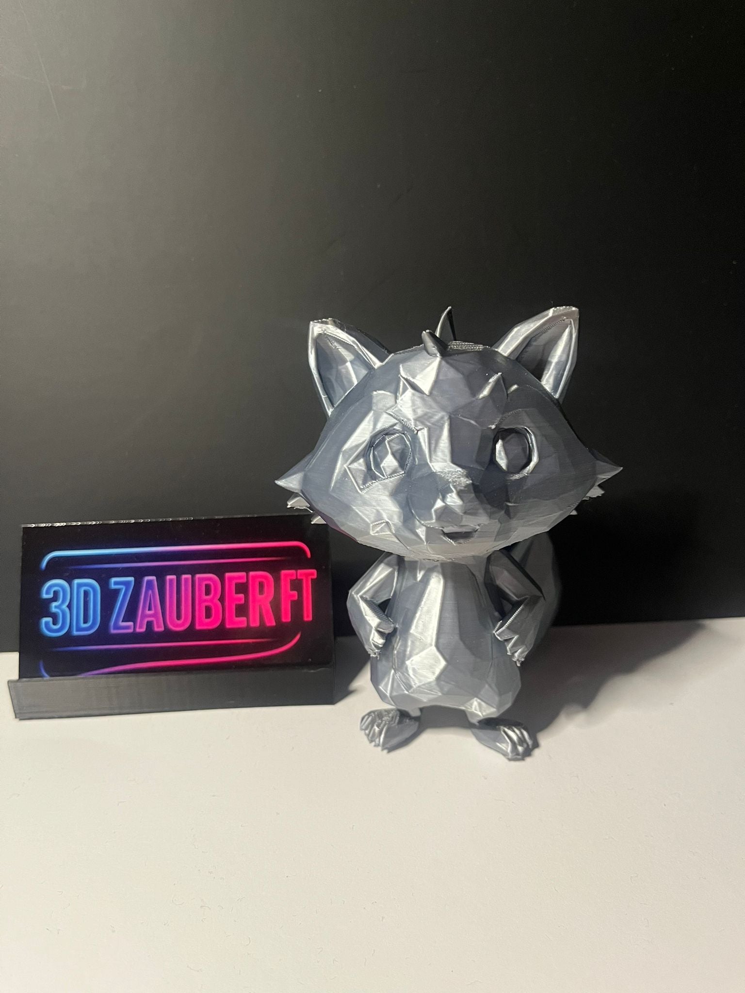Tabsi Waschbär Low Poly