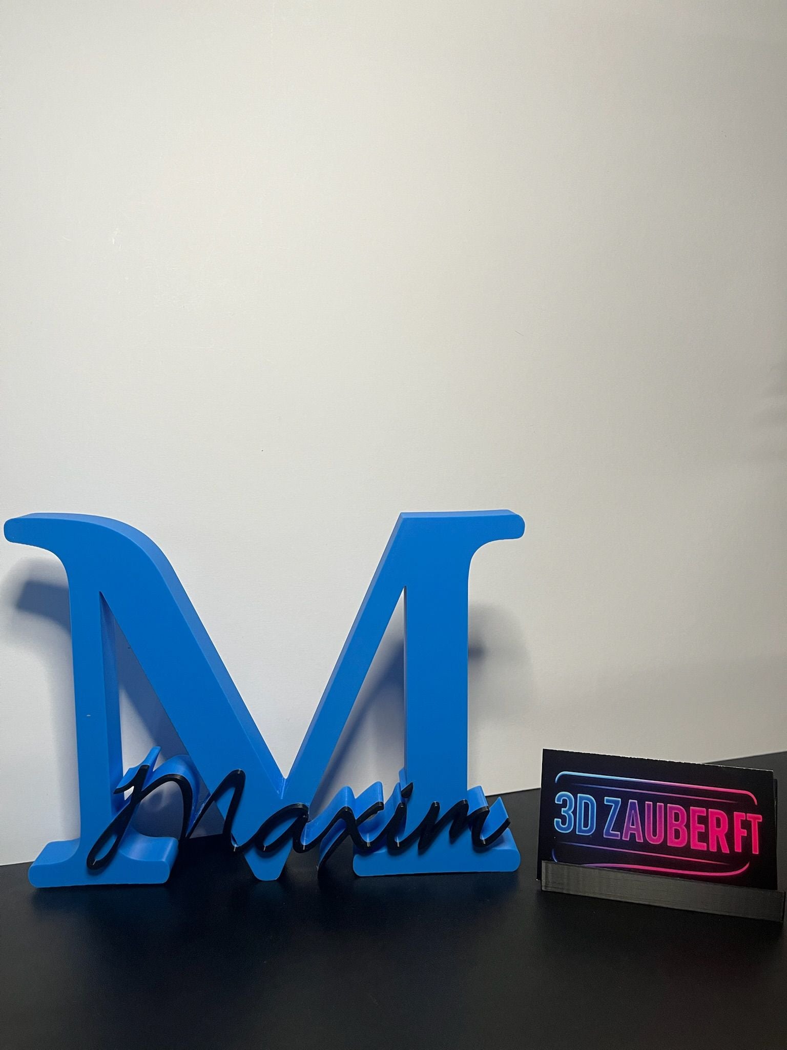 Personalisierter 3D-Buchstabe mit Namen M